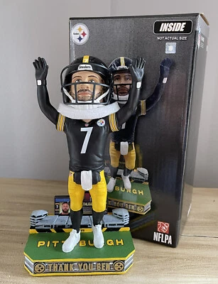 Pittsburgh Steelers Ben Roethlisberger Gracias Adiós Bobblehead #/307 ¡NUEVO EN CAJA! Foto 1 de 4