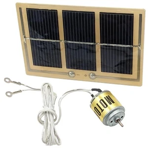 Solderless Solar Motor Kit - Includes Solar Cell Module & Clip-on DC Solar Motor - Picture 1 of 8