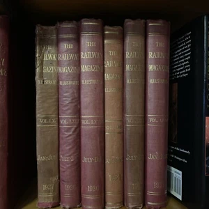 RAILWAY MAGAZINE ILLUSTRATED 6 Bound Half Year Volumes - Picture 1 of 1