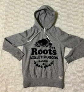 Roots Canada Mens Small Gray Hoodie Pullover - Picture 1 of 10