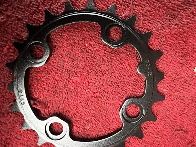 Передняя звездочка TruVativ Trushift 22t x 64 BCD 8/9/10/11-скоростная черная для горного велосипеда - Изображение 1 из 3