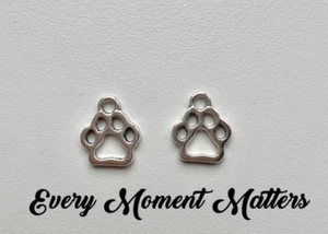 20 x Dijes Colgante Plata Tibetana PATA DE PERRO PATA DE GATO 13x11mm - Imagen 1 de 3