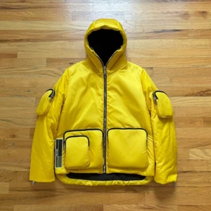 Prada FW2019 Yellow Cargo Puffer Jacket - Picture 1 of 14
