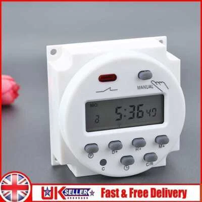12V Digital LCD Display Power Timer Weekly Programmable Relay Switch Module UK - Image 1 of 4