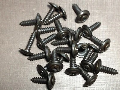 25 piezas #10 x 3/4 con 6 cabezales puerta moldura panel negro tornillos arandelas para Plymouth Foto 1 de 4