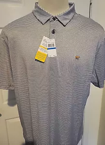 New Men's XL Jack Nicklaus The Golden Bear Striped Short Sleeve Golf Polo Shirt - Picture 1 of 4
