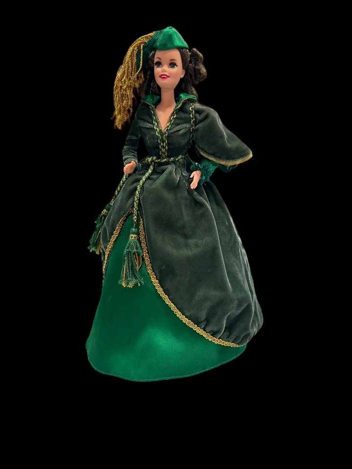 1994 Hollywood Legends Collection SCARLETT OHARA BARBIE Green Curtain Dress - Image 1 of 1