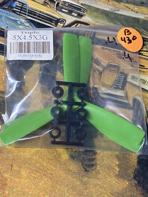 HQ Props HQP01030456: {5x4.5x3RG}Tri-Blade Propellers NewInPack USA Shipped - Image 1 of 3