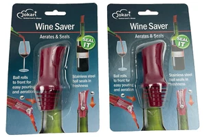 (2) Jokari Wine Saver Aerates & Seals - Picture 1 of 3