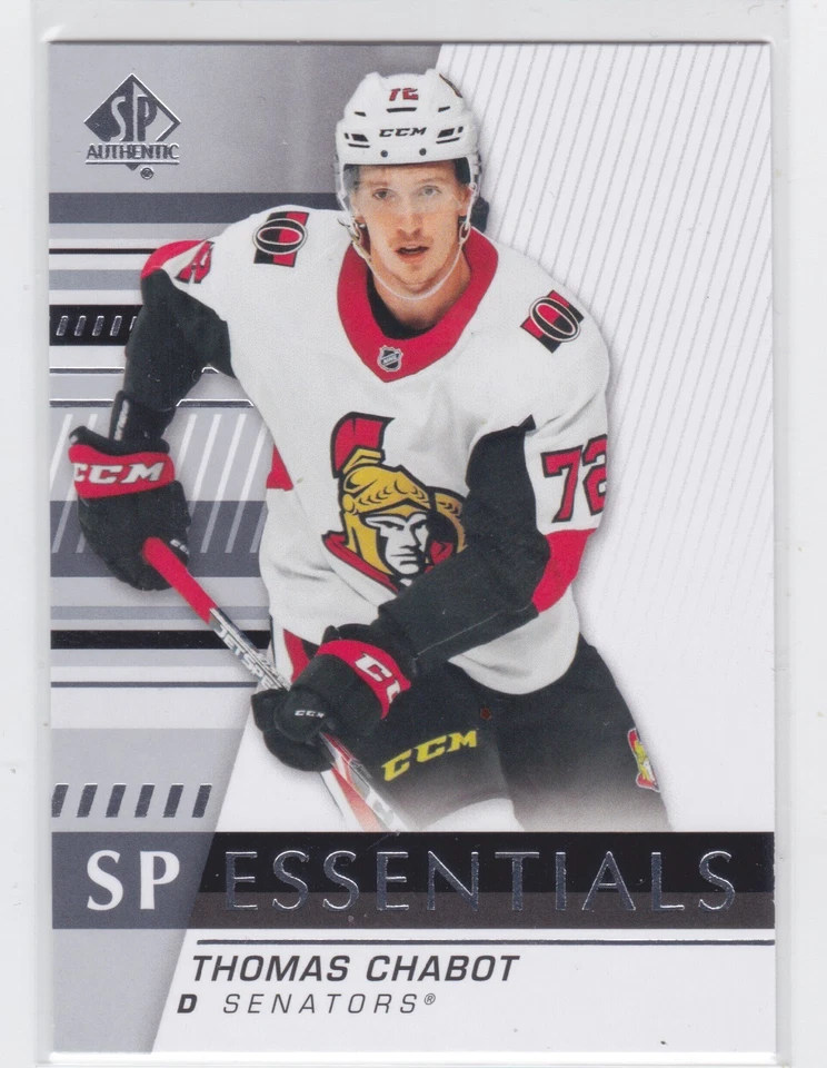 19/20 SP AUTHENTIC...THOMAS CHABOT...SP ESSENTIALS...# SPE-TC...SENATORS - Image 1 of 1