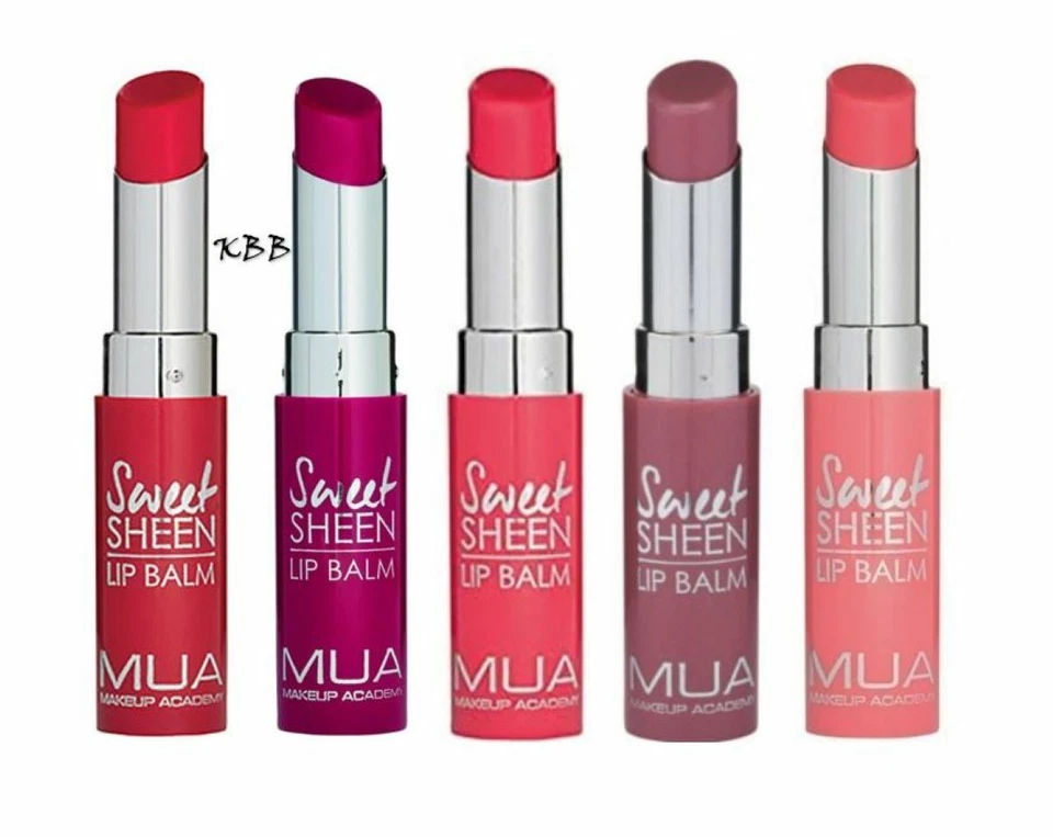 MUA MAKEUP ACADEMY SWEET SHEEN LIP BALM NEW & SEALED ALL SHADES FREE POST!!