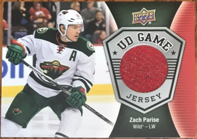 2016-17 Upper Deck UD Game Jersey Zach Parise GJ-ZP Minnesota Wild - Image 1 of 2