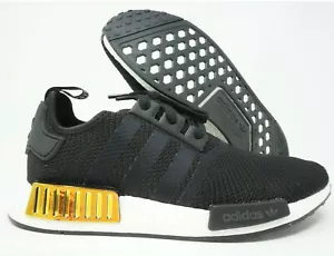 NUEVO Adidas NMD_R1 Mujer Zapatos para Correr Núcleo Negro Metálico EE5172 Talla 9.5 - Imagen 1 de 9