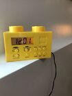 Lego Yellow Brick Portable Alarm Clock AM/FM Radio LG11012