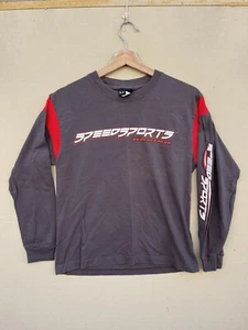 Vintage 90s Youth Kids Size Medium Speed Sports Racecar T Shirt Tuner Tuning - Picture 1 of 10