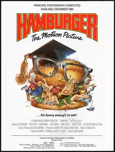 HAMBURGER: The Motion Picture__Orig. 1985 Trade print AD / poster__Dick Butkus - Picture 1 of 1