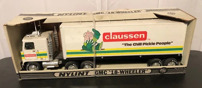 Vintage Nylint Steel Toy "Claussen" Semi Tractor Trailer Truck/GMC 18 Wheeler - Image 1 of 4