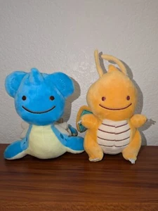 NUOVO peluche Pokemon Transform Ditto: Dragonite + bambola Lapras giocattolo 6 pollici senza etichetta - Foto 1 di 11