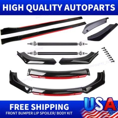 Labio de parachoques trasero y delantero faldón lateral + varillas divisorias para Honda Accord cupé sedán Foto 1 de 4