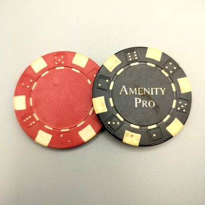 Lote de 2 fichas de póker para juegos de casino vintage Foto 1 de 4