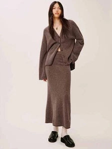 Reformation Fae Regenerative Wool SKIRT Size small Brown Color - Picture 1 of 6