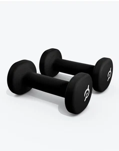 Peloton 2-Pack 3 lb Dumbbell Weights Set Black Rubber Coated Hand Weights NEW - Picture 1 of 5