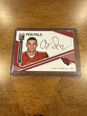 2019 Donruss Elite Pen Pals Andy Isabella Auto Arizona Cardinals - Image 1 of 3