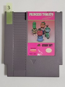 Princess Tomato In The Salad Kingdom Nintendo NES Authentic TESTED Very Rare