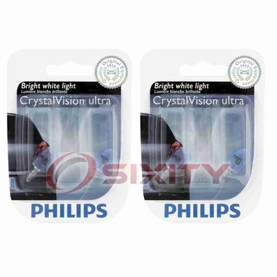 2 pc Philips Rear Side Marker Light Bulbs for Pontiac 6000 Acadian Astre ds - Image 1 of 4