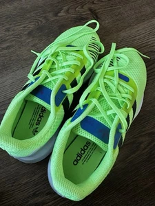 Adidas Originals ZX 2K Boost FW2128 Signal Green Nero Bianco Uomo Taglia 11 - Foto 1 di 7