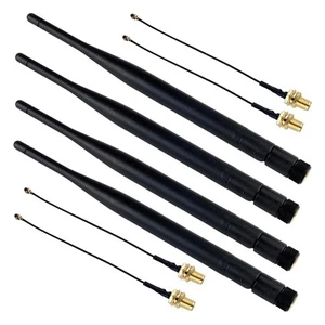 1X(915 MHz LoRa-Antenne, 5 DBi, SMA-Stecker, 195 mm + -Auf-SMA-Buchsenkabel9484 - Bild 1 von 6