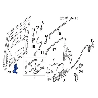 For Nissan NV1500 2012-2021 Nissan 824201PA0A Lower Sliding Door Roller - Image 1 of 2