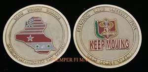 MONEDA DESAFÍO TARAWA FUERZA DE TRABAJO DE COLECCIÓN 2º MAR DIV MARINES DE EE. UU. OIF PIN UP IRAQ - Imagen 1 de 24