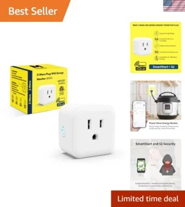 Z-Wave Smart Plug with Energy Monitoring - Works with Alexa & Google Assistant - Picture 1 of 10