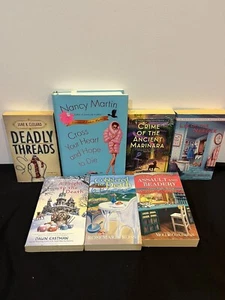 Lot Of 7 Cozy Mysteries - 1 Hardcover & 6 Paperbacks - Picture 1 of 7