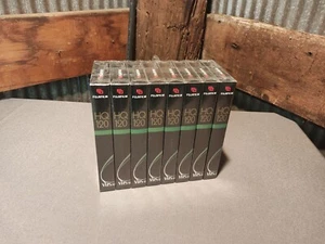 FujiFilm HQ120 6Hrs 8 Tape Pack VHS Tape New Sealed Unopened VCR - Picture 1 of 11