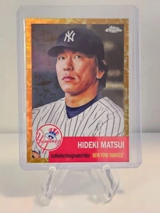 Hideki Matsui 2022 Topps cromo platino #83 refractor oro lienzo /50 - Imagen 1 de 2