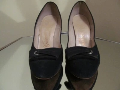 Muñeca bebé vintage años 40 gamuza azul tacones altos con pedrería Foto 1 de 4