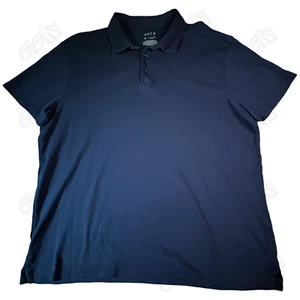 APT.9 Golf Polo Shirt Men SZ XL Blue Premier Flex Performance Collar 100% Cotton - Picture 1 of 5