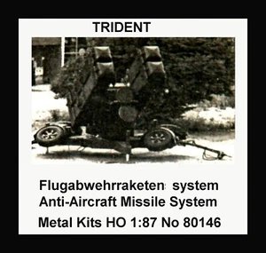 TRIDENT HO 1:87 Metal Kit Anti-Aircraft Missile System # 80146 Factory Sealed - Picture 1 of 2