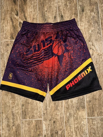 Large Phoenix Suns Swingman Shorts Mitchell & Ness 1996 Re-Take Gradient NWT Cover