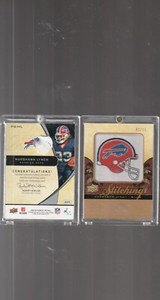 2008 UD PREMIER STITCHING GOLD MARSHAWN LYNCH #PS-ML #02/15 NR. MINT/+