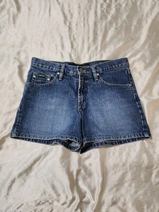 Junior's Squeeze Stephen Hardy 100% Cotton Mid Rise Denim Jean Shorts Size 7/8 - Picture 1 of 9