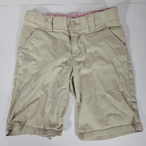 Cat & Jack Girls' School Uniform Chino Shorts Khaki Size 7 - Picture 1 of 3