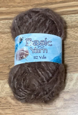 1 Skein Nicole Crafts BROWN ACRYLIC COTTON ALPACA Yarn 50grams/112yds - Image 1 of 3