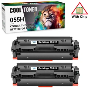 2PK CRG-055H Black Toner Cartridge For Canon 055H imageCLASS MF745Cdw With Chip - Picture 1 of 12