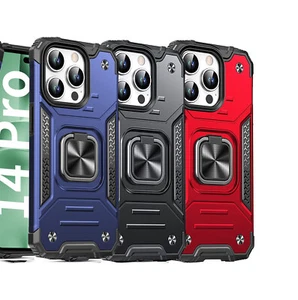 For Apple iPhone 14 Plus 14 Pro Max 14 Shockpoof Phone Case Ring Kickstand Cover - Picture 1 of 19