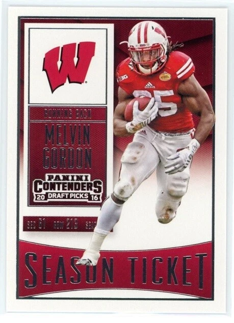 Melvin Gordon 2016 Panini Contenders Draft Picks #75 Wisconsin Badgers - Image 1 of 1