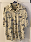 Summa Hawaiian shirt 100% silk men?s large rn 84310