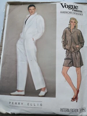 VOGUE AMERICAN DESIGNER PATTERN for JACKET, PANTS & SHORTS by PERRY ELLIS - Image 1 of 4